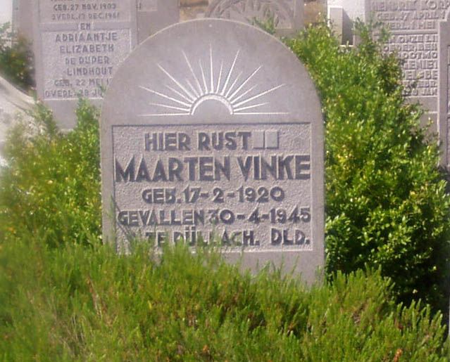 Afbeelding van graf of monument van Maarten Vinke