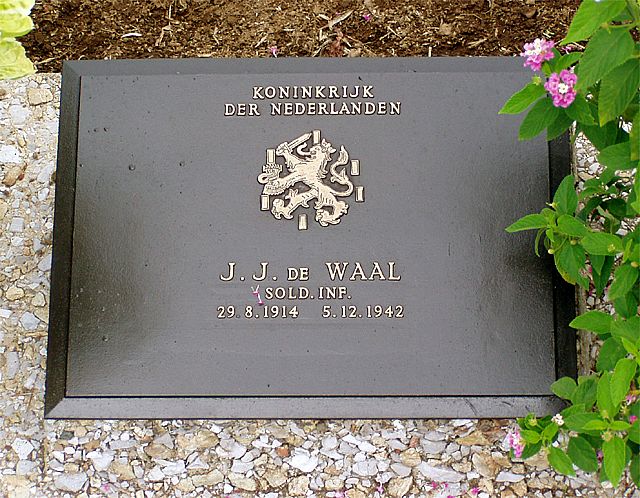 Afbeelding van graf of monument van Johan Jacobus de Waal