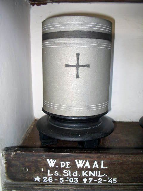 Afbeelding van graf of monument van Willem de Waal