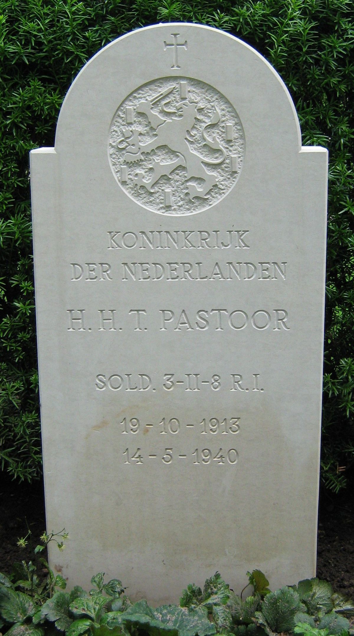 Afbeelding van graf of monument van Hendrikus Hermanus Theodorus Pastoor
