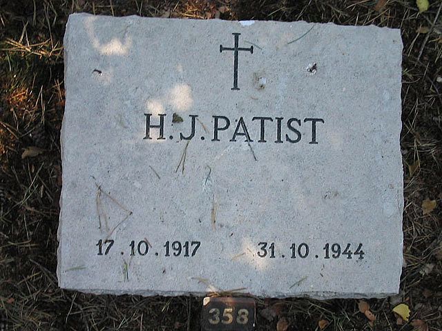 Afbeelding van graf of monument van Hendrikus Johannes Patist