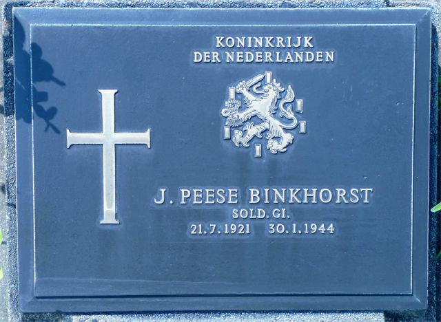 Afbeelding van graf of monument van Jan Peese Binkhorst