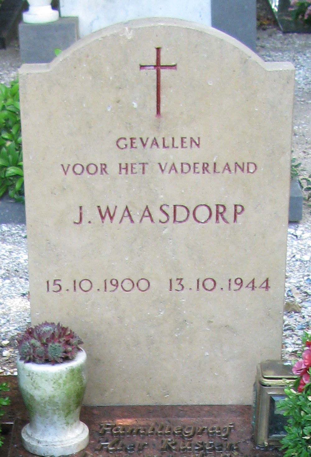 Afbeelding van graf of monument van Jacobus Waasdorp