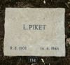 Afbeelding van graf of monument van Leendert Piket
