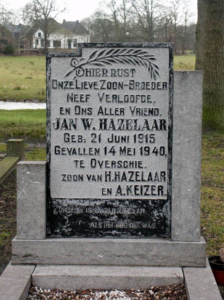 Afbeelding van graf of monument van Jan Willem Hazelaar