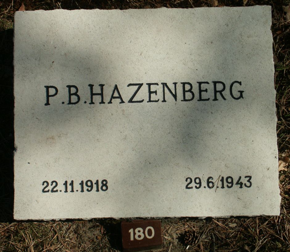 Afbeelding van graf of monument van Pieter Berend Hazenberg