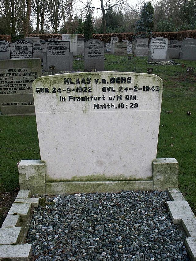 Afbeelding van graf of monument van Klaas van den Berg