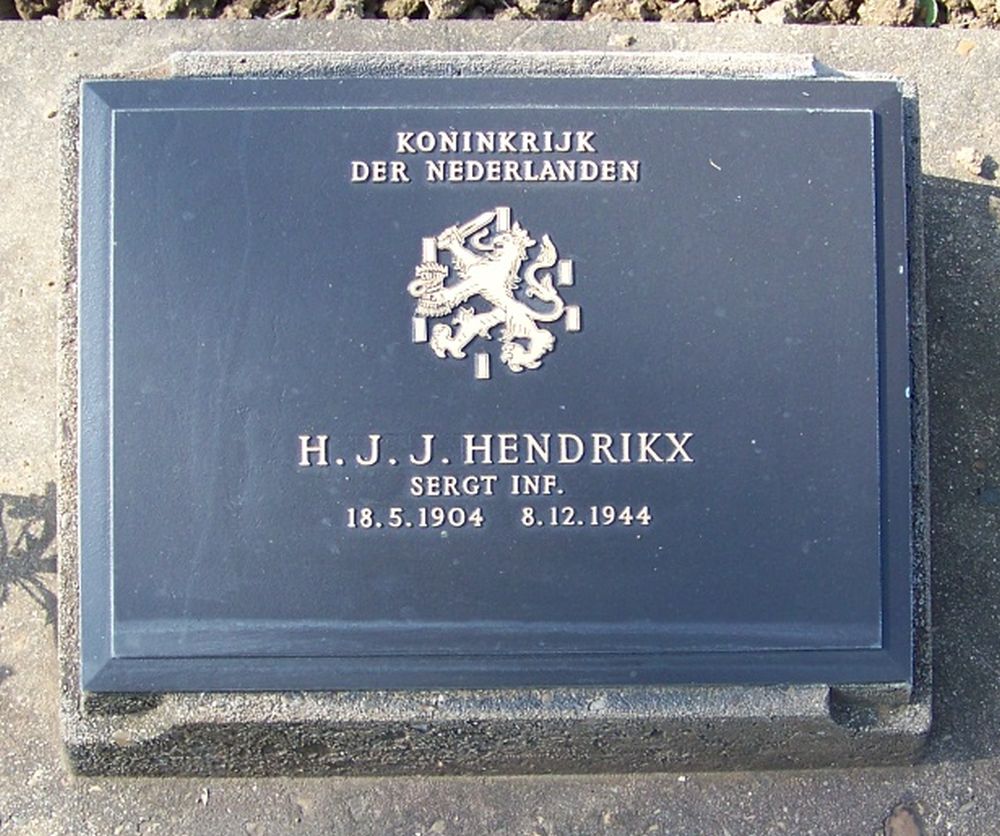 Afbeelding van graf of monument van Henricus Jacobus Johannes Hendrikx