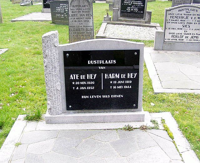Afbeelding van graf of monument van Harm de Hey