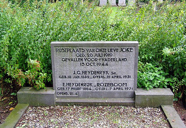 Afbeelding van graf of monument van Jochem Gerard Heijdenrijk