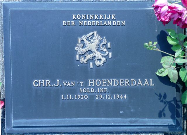 Afbeelding van graf of monument van Christiaan Johan van 't Hoenderdaal