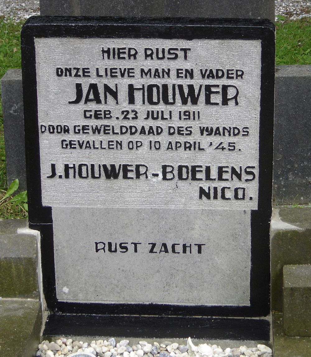 Afbeelding van graf of monument van Jan Houwer