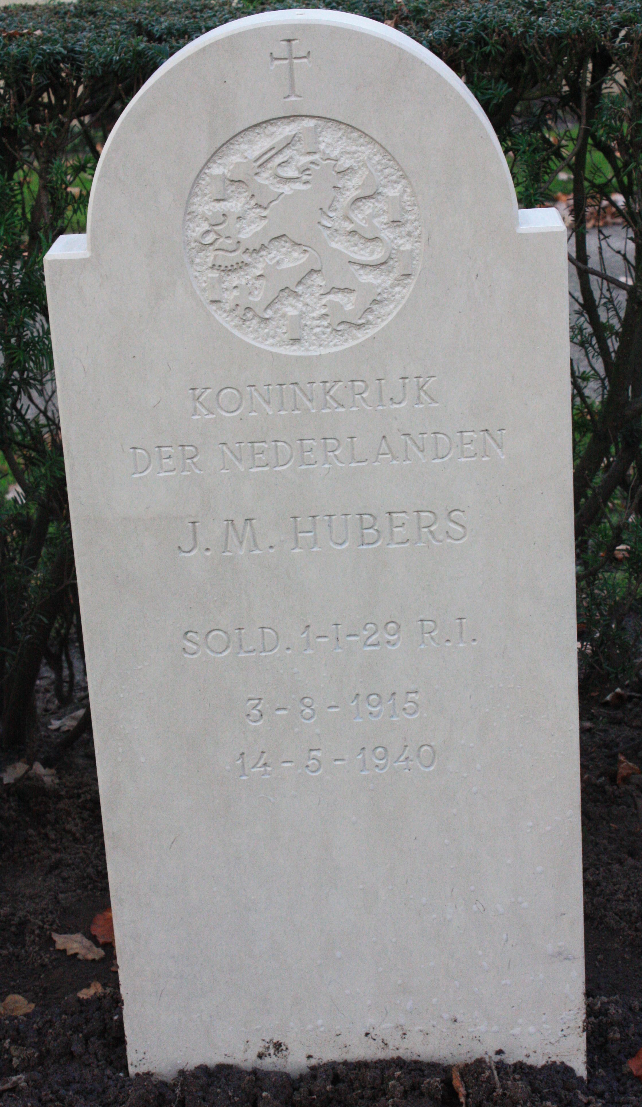 Afbeelding van graf of monument van Jacobus Martinus Hubers