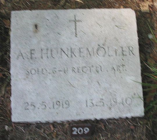 Afbeelding van graf of monument van Antonius Franciscus Hunkemöller