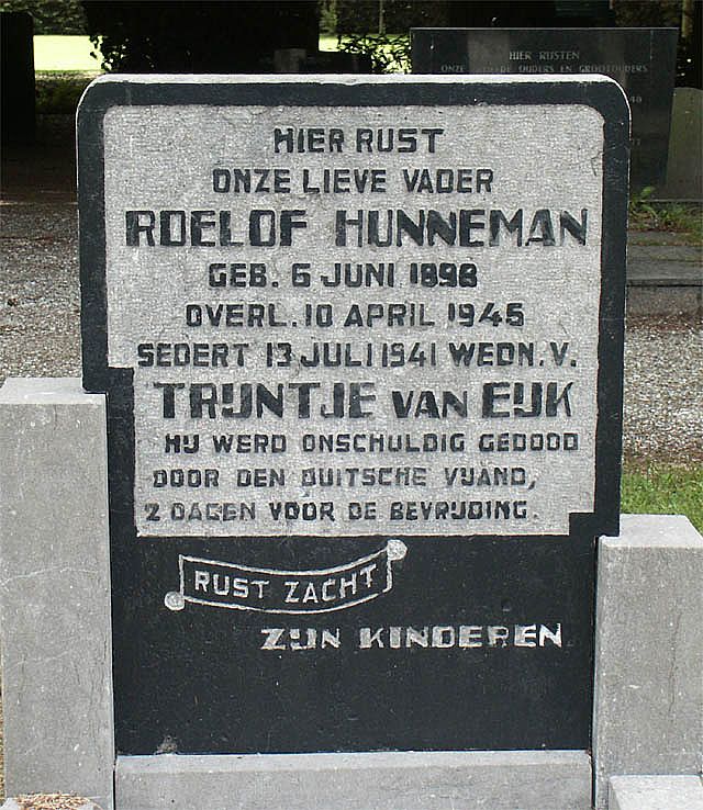 Afbeelding van graf of monument van Roelof Hunneman
