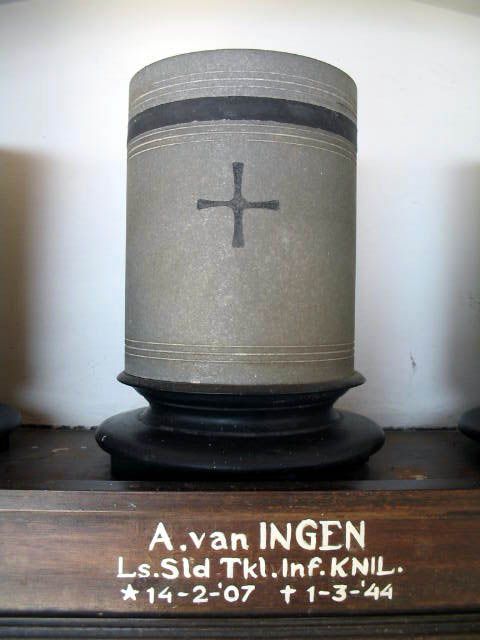 Afbeelding van graf of monument van Adrianus van Ingen