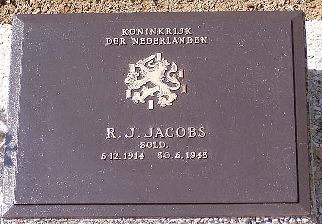 Afbeelding van graf of monument van Roelof Johan Jacobs