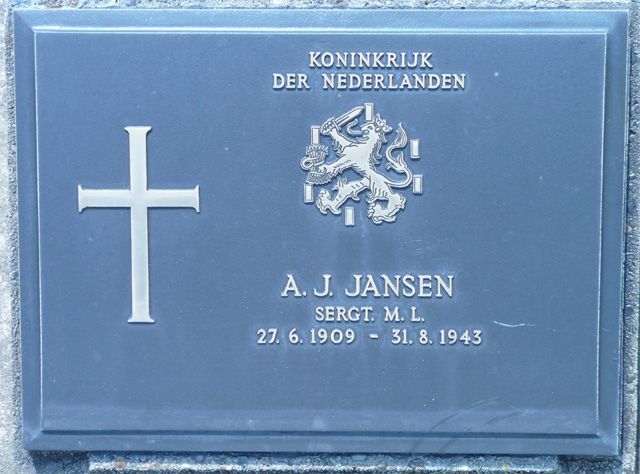 Afbeelding van graf of monument van Adrianus Jacobus Jansen