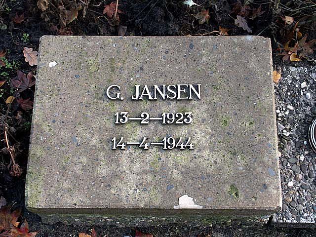 Afbeelding van graf of monument van Gerard Jansen