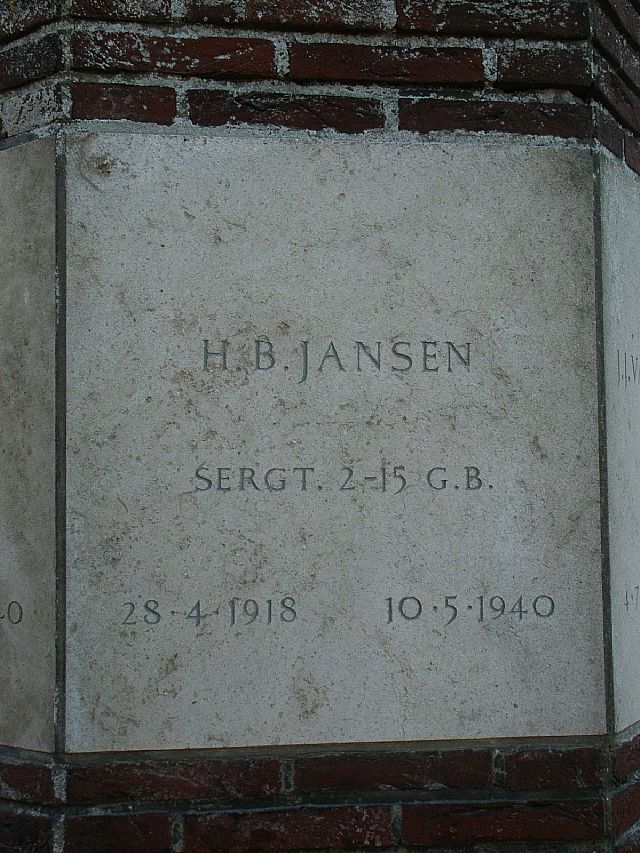 Afbeelding van graf of monument van Hendrikus Bernardus Jansen
