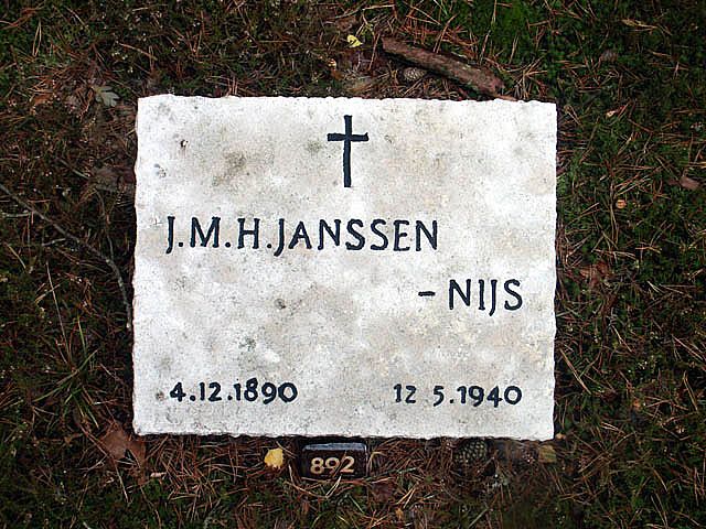 Afbeelding van graf of monument van Joanna Maria Helena Janssen-Nijs