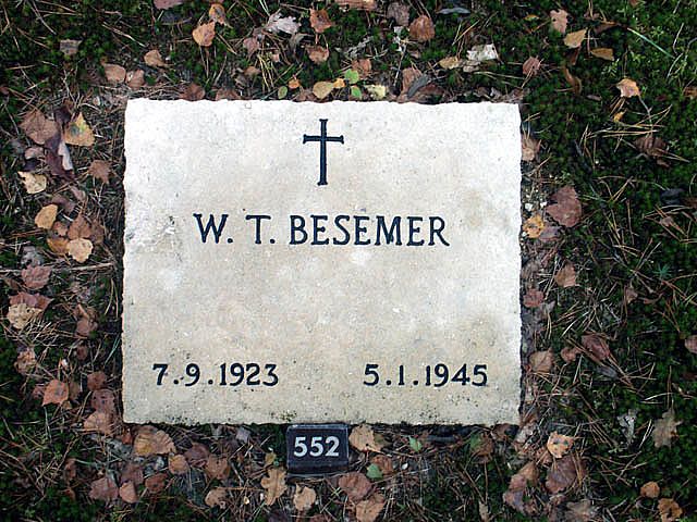 Afbeelding van graf of monument van Wilhelmus Theodorus Besemer