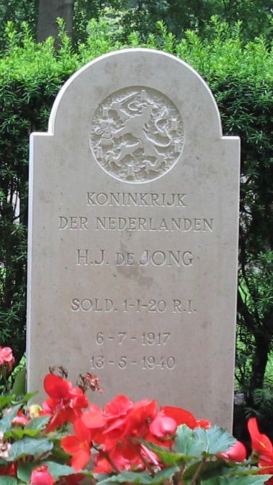 Afbeelding van graf of monument van Hendrik Jan de Jong
