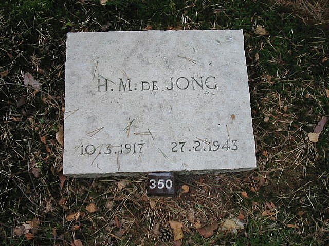 Afbeelding van graf of monument van Hendrik Marinus de Jong