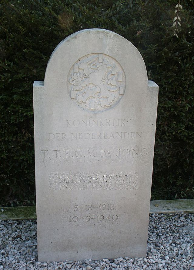 Afbeelding van graf of monument van Thijme Theodorus Emil Chrétien Valentijn de Jong