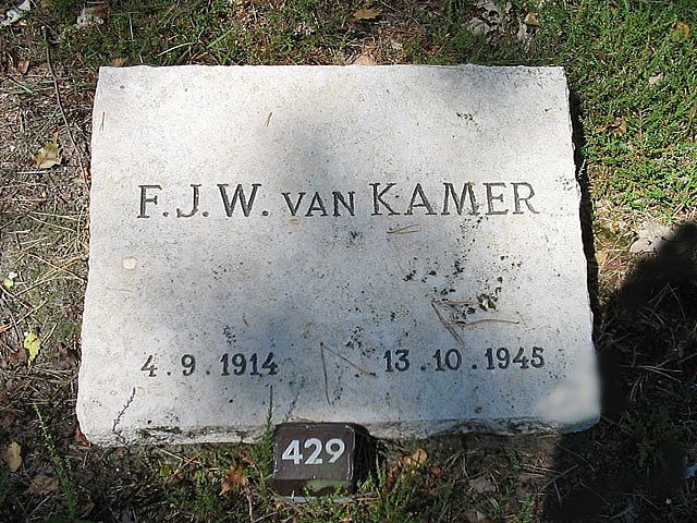 Afbeelding van graf of monument van Frederik Johannes Wilhelm van Kamer