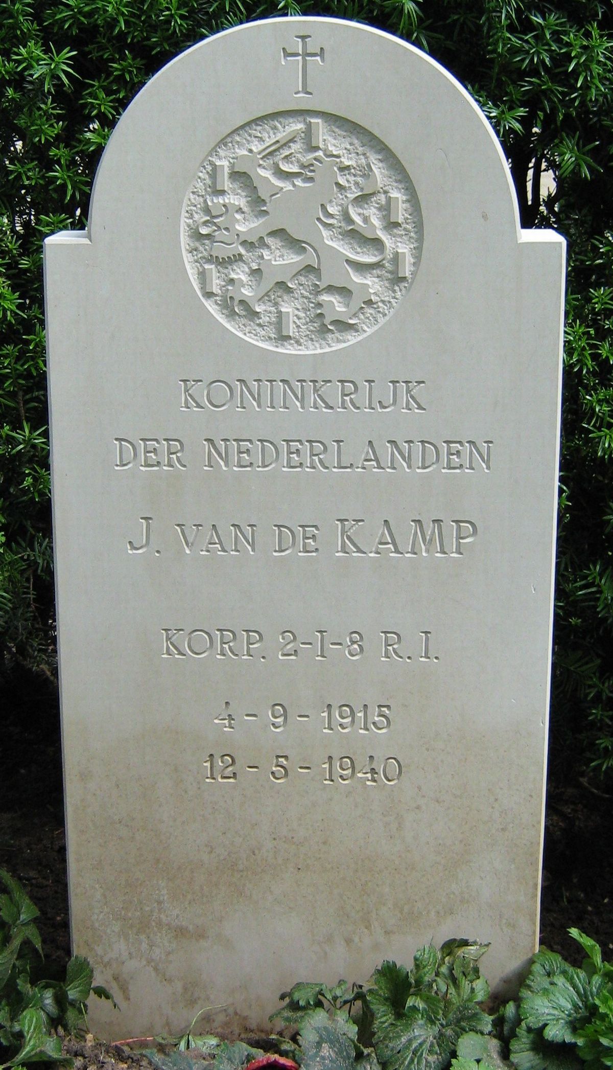 Afbeelding van graf of monument van Johan van de Kamp