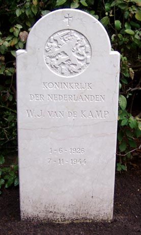Afbeelding van graf of monument van Wilhelmus Johannes van de Kamp