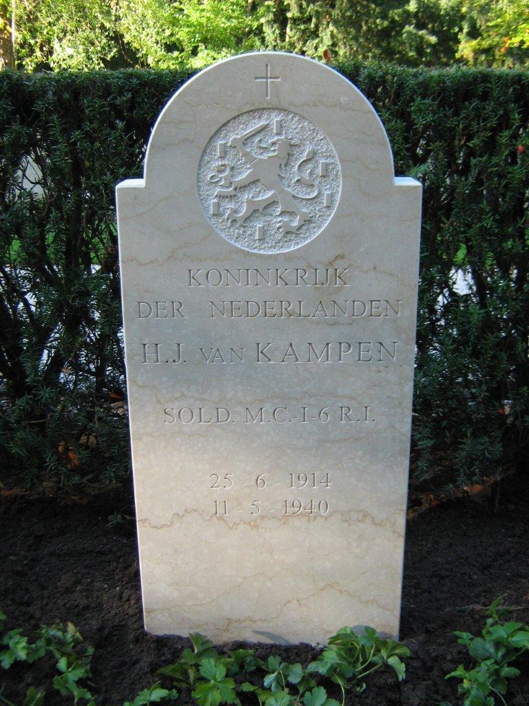 Afbeelding van graf of monument van Hendrikus Johannes van Kampen