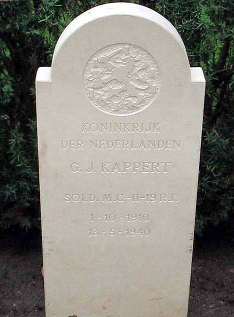 Afbeelding van graf of monument van Gerrit Jan Kappert