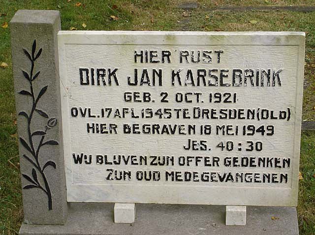 Afbeelding van graf of monument van Dirk Jan Karsebrink