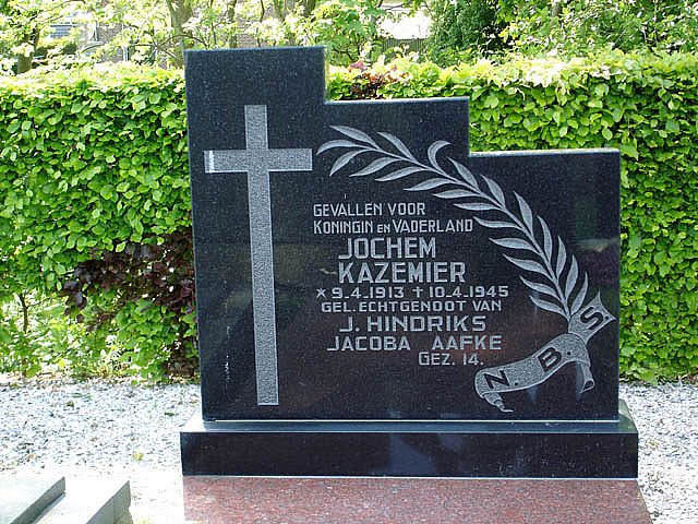 Afbeelding van graf of monument van Jochem Kazemier