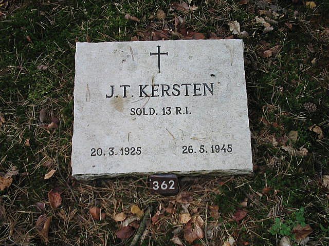 Afbeelding van graf of monument van Jacobus Theodorus Kersten