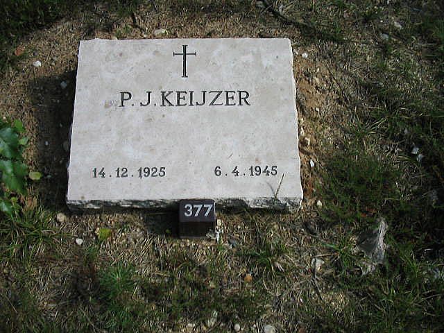 Afbeelding van graf of monument van Pieter Joannes Keijzer