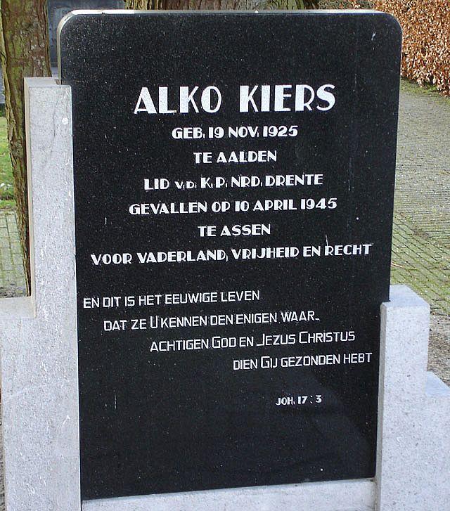 Afbeelding van graf of monument van Alko Kiers