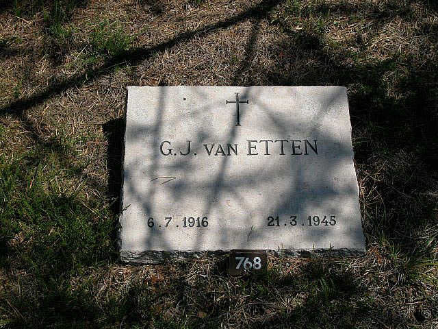 Afbeelding van graf of monument van Gerardus Johannes van Etten