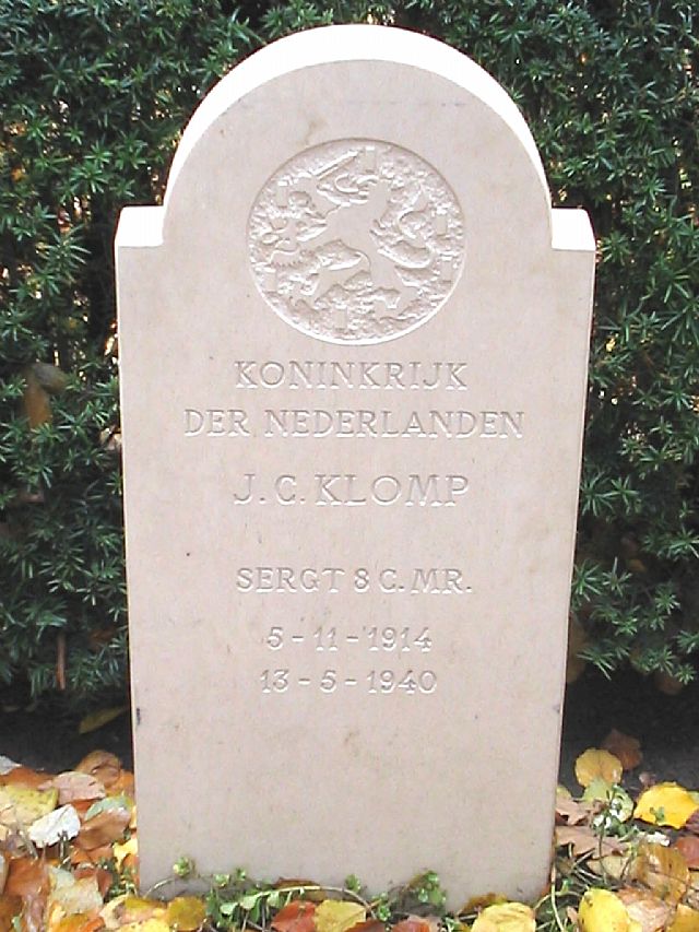 Afbeelding van graf of monument van Johannes Cornelis Klomp