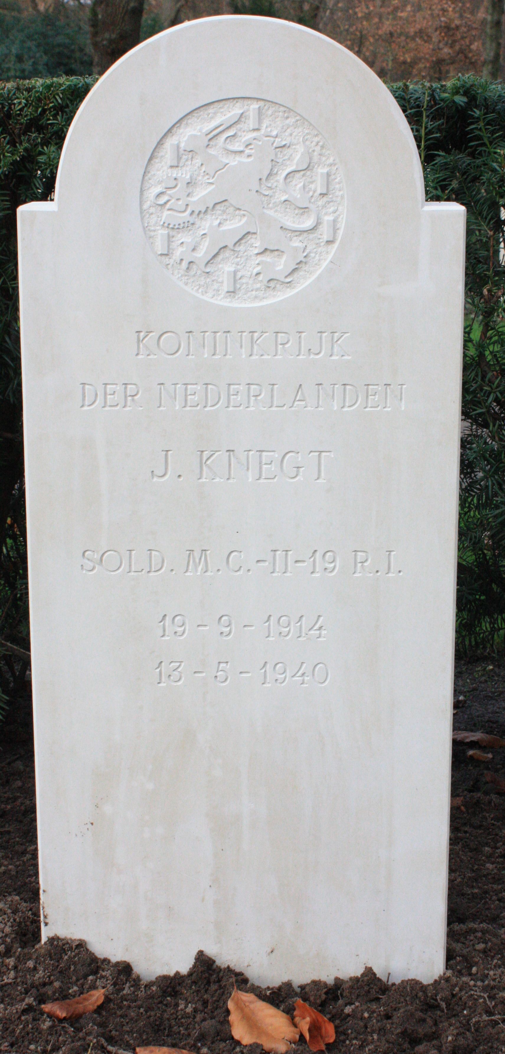 Afbeelding van graf of monument van Jan Knegt