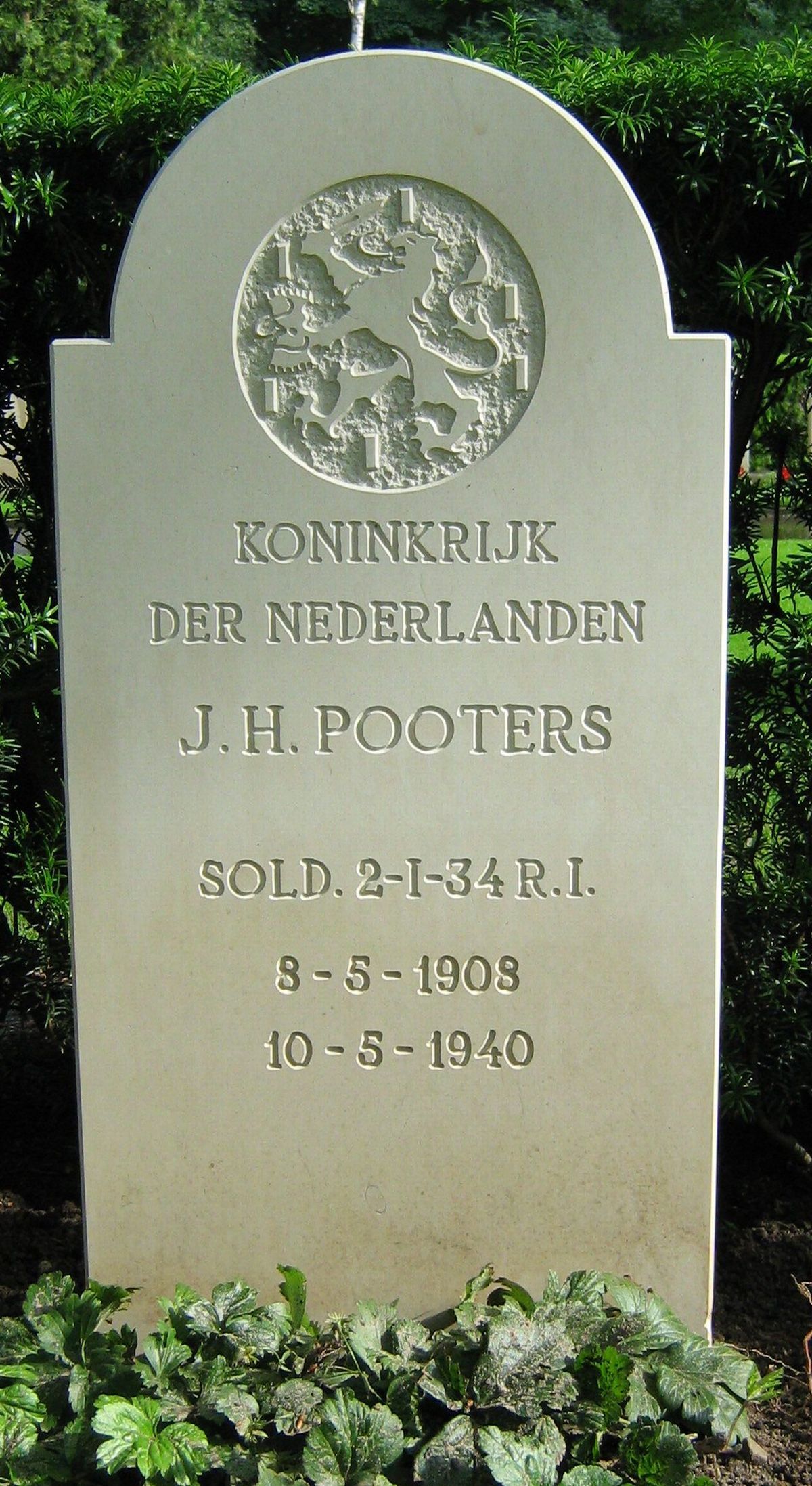 Afbeelding van graf of monument van Johannes Hendrikus Pooters