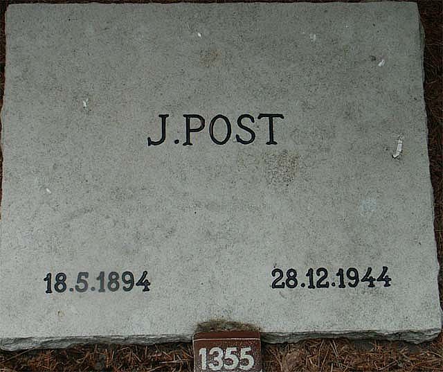 Afbeelding van graf of monument van Johannes Post