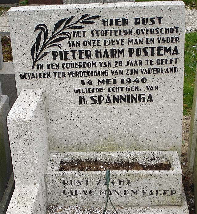 Afbeelding van graf of monument van Pieter Harm Postema