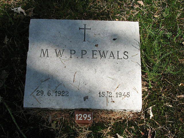 Afbeelding van graf of monument van Martinus Wilhelmus Petrus Paulus Ewals