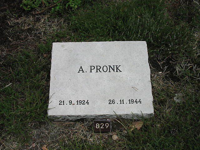 Afbeelding van graf of monument van Arie Pronk