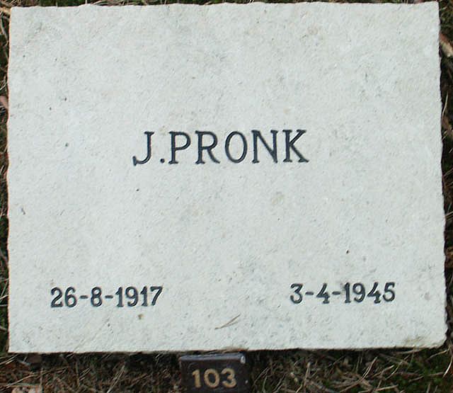 Afbeelding van graf of monument van Johannes Pronk