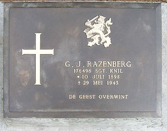 Afbeelding van graf of monument van Gerrit Jan Razenberg
