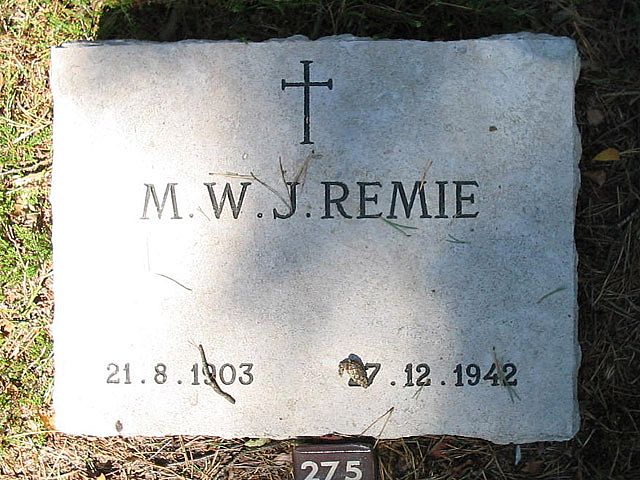 Afbeelding van graf of monument van Martinus Wilhelmus Johannes Remie